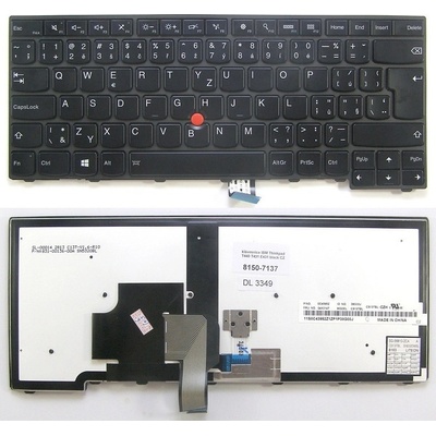 česká klávesnice IBM Lenovo Thinkpad T431 T440 T450 T460 E431 černá CZ s podsvitem – Zboží Živě