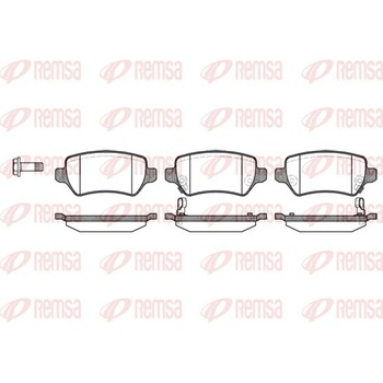 REMSA Sada brzdových platničiek kotúčovej brzdy 095702