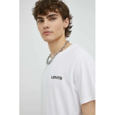 Levi's Памучна тениска Levi's в бяло с принт (22491.1191)