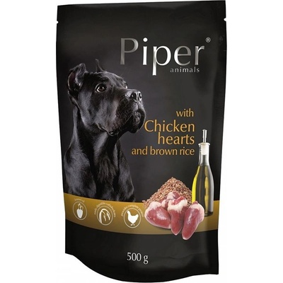 Piper Adult s kuřecími srdci a hnědou rýží 500 g