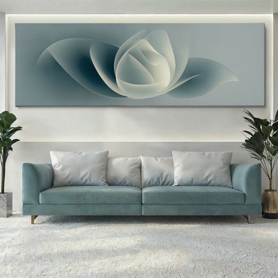 Obraz na plátně - V jemném lotosu FeelHappy.cz Velikost obrazu (šířka x výška): 90 x 30 cm