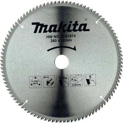 Makita D-61874 Pilový kotouč 260 x 30 mm 100 zubů – Zbozi.Blesk.cz