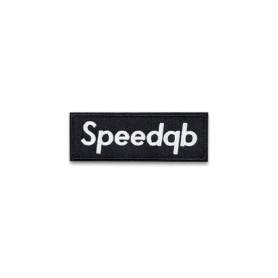 SPEEDQB BOX LOGO NÁŠIVKA - ČERNÁ speedQB
