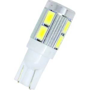  Лед крушки за 24v тип t10 5w с 10 диода тип 5630 - подходящи за дневни светлини (t1010smd24v)