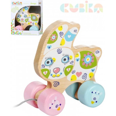Cubika Baby Králík tahací na kolečkách