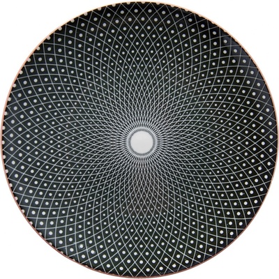 Clayre & Eef Černý dezertní talíř Blackin 21 cm