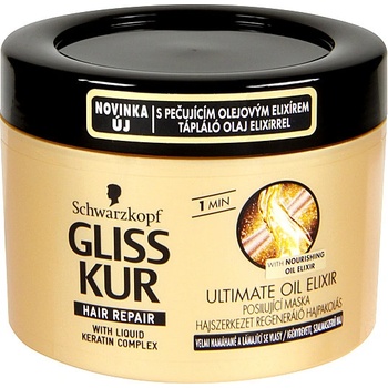 Gliss Kur Ultimate Oil Elixir intenzívna regeneračná maska proti lámavosti vlasov 200 ml
