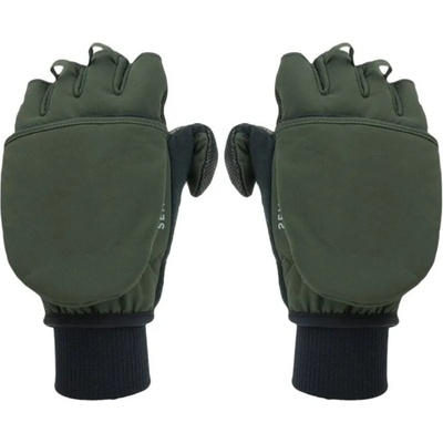 Sealskinz Windproof Cold Weather Convertible Mitten Olive Green/Black S Велосипед-Ръкавици