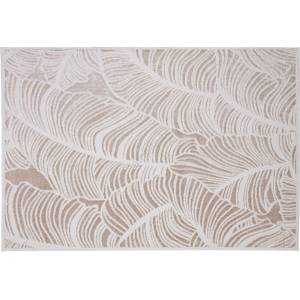 Multidecor Килим SALAMANCA 120x170 см бежов/бял с листен десен (MU0111)