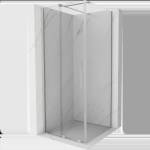 Mexen Velar плъзгаща се душ кабина 100 x 100 см, прозрачна, матиран никел - 871-100-100-01-97 (871-100-100-01-97)