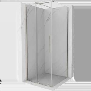 Mexen Velar плъзгаща се душ кабина 100 x 100 см, прозрачна, матиран никел - 871-100-100-01-97 (871-100-100-01-97)