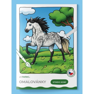 Omalovánky A5 Stádo koní