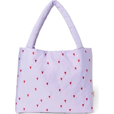 Studio Noos Puffy Diaper Bag taška Purple Hearts – Zboží Dáma
