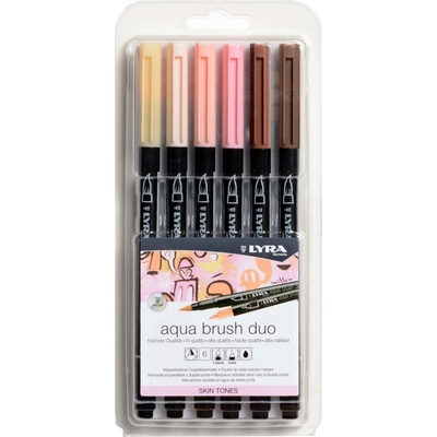 LYRA Double Tip Aqua Duo Пълнител за писалка Skin Tones 6 бр (6521062)