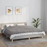 vidaXL Утежнено одеяло сиво 155x220 см 11 кг плат (350777)