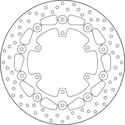 Predný brzdový kotúč Brembo YAMAHA 1300 FJR ABS 2006 -