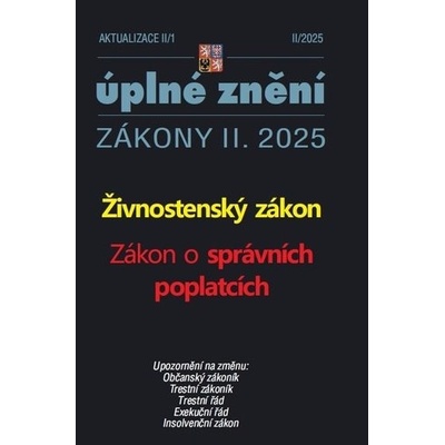 Aktualizace Živnostenský zákon