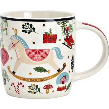 WURM Порцеланова коледна чаша с конче 365мл, 12x8x9см (2109)