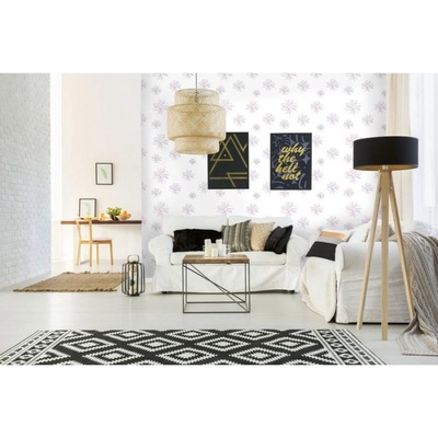 DIMEX ART Луксозна флизелинова тапета розови минималистични цветя