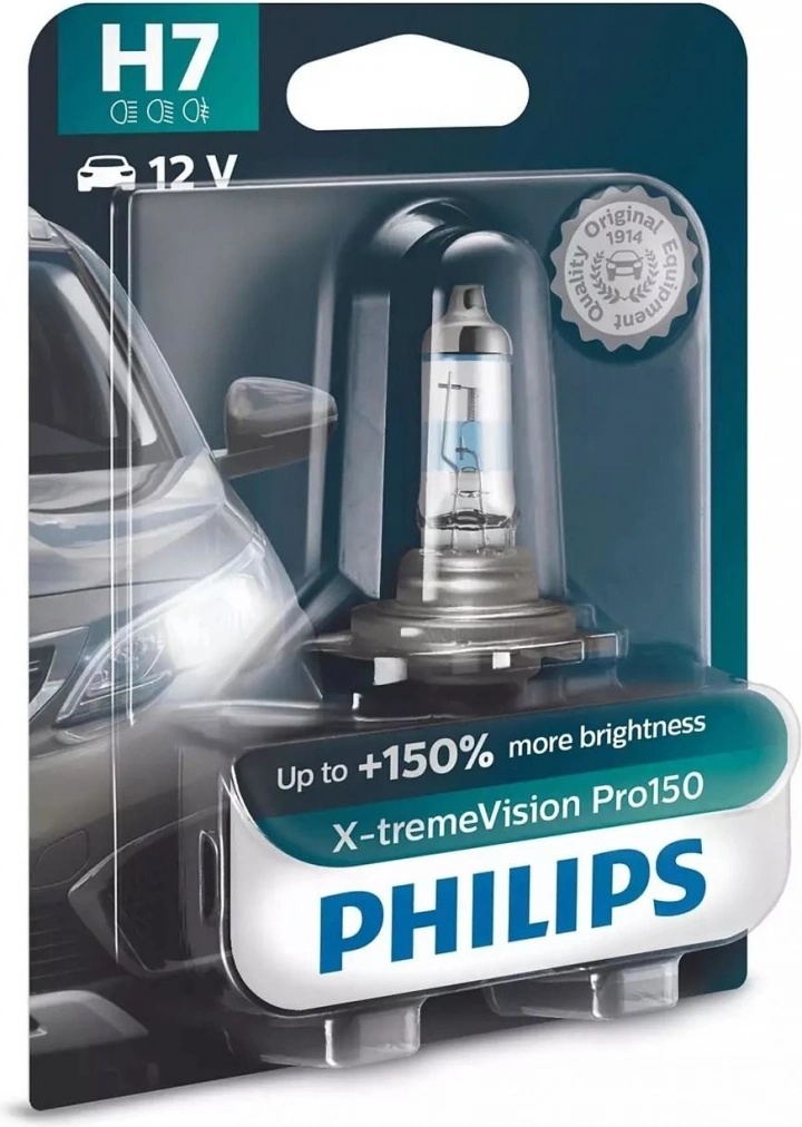 Philips X-tremeVision Pro150 H7 PX26d 12V 55W