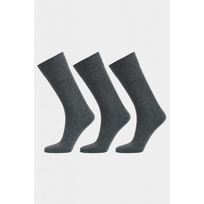 Gant ponožky 3-PACK SOFT COTTON SOCKS 3-PACK CHARCOAL MELANGE
