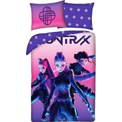 Halantex bavlna obliečky KPop Demon Hunters motív HUNTR/X Neon Pink 100% bavlna 70x90 140x200