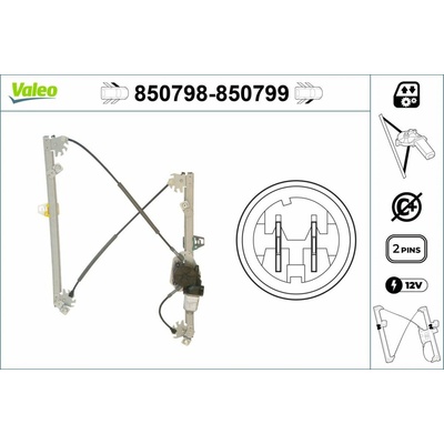 Zvedací zařízení oken VALEO 850798