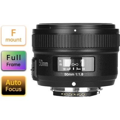 YN50mm F1.8N pre fotoaparát Nikon s bajonetom F