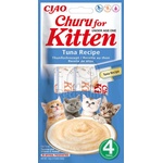Inaba Foods Ciao Churu Kitten кремообразна храна за котки - риба тон 4 x 14 г