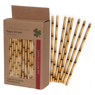 Horecano BARWARE-Сламки хартиени в хартиена кутия 200 бр. ЖЪЛТИ Ø0.6х19.6cm (HC-93976) 194626 (0193976)