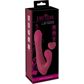 Image 1 of Javida RC Rotating Rabbit Vibrator Red