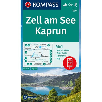 030 Zell am See, Kaprun 1: 35 000 KOMPASS