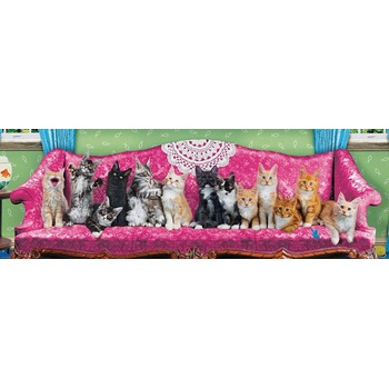 Image 1 of EUROGRAPHICS - Puzzle Kitty Cat Couch - 1 000 piese