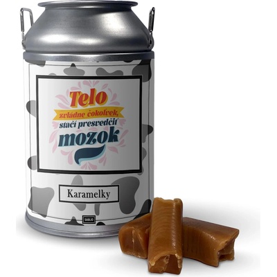 Sablio Karamelky v plechovej dóze Telo zvládne čokoľvek, stačí presvedčiť mozog 250 g