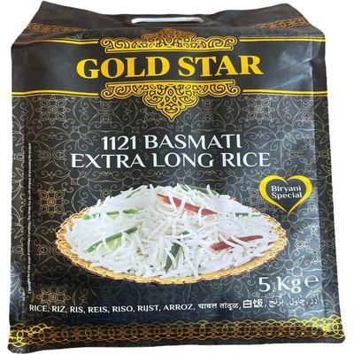 Gold Star dlouhá rýže 1121 Basmati 5 kg