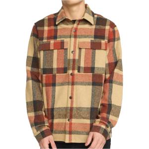Revolution Мъжка риза с копчета Revolution Utility Shirt Checked Shirt - Brown - размер M (033-2975-0112)