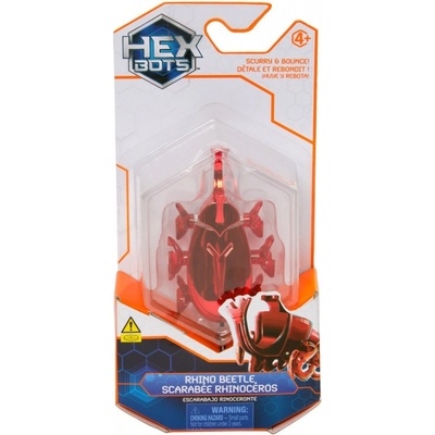 Hex Bots lezúci Rhino Beetle červený