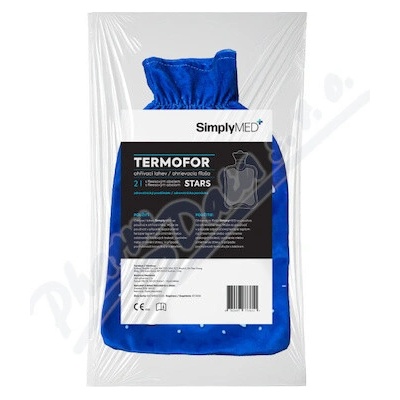 SimplyMed Termofor s fleecovým obalom Stars 2 L