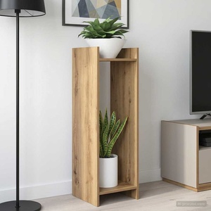 vidaXL Стойка за растения Дъб артизан 30 x 30 x 100 см (899576)