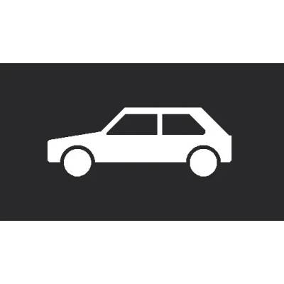 Předformované dopravní značení ''Auto'' – termoplast, bílá, 750×2000 mm