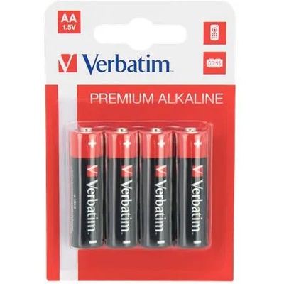 Verbatim Батерия, AA молив, 4 бр, VERBATIM "Premium" 49921 (49921)
