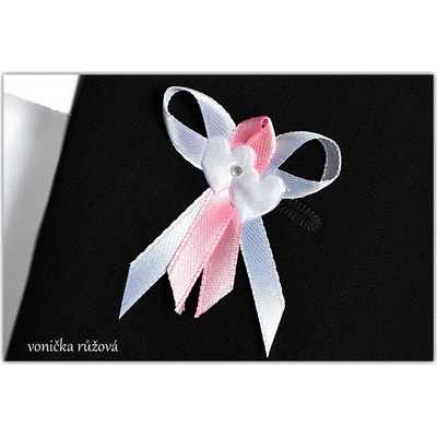 Svatební mašlička malá, laděná do bílo růžové barvy – Zbozi.Blesk.cz