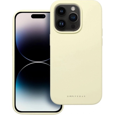 Roar Силиконов Калъф за iPhone 14 Pro Max, Roar Cloud-Skin Case, Жълт (5903396250859)