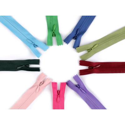 Spirálový zip skrytý No 3 délka 40 cm, malé, 103 krémová nejsvět.
