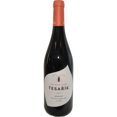 Vinařství Tesařík Merlot suché červené 2022 13.5% 0,75 l (holá láhev)