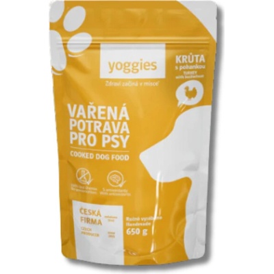 Yoggies vařená potrava krůtí maso s pohankou 650 g