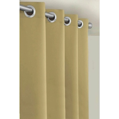 Výprodej Dekorační látky, Blackout UNI světle béžový, 150 cm 150 x 80 cm