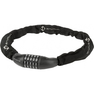 M-Wave Верижен катинар M-wave Zahlen-Kettenschloss D 6.8, 5 Bike lock - Black - размер Ø 6 x 850 mm (870-3020-0111)