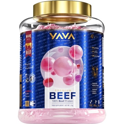 Yava Labs Premium Beef Protein | 0 Sugar ~ 0 Fat ~ 86% Clear Protein [2000 грама] Ананас