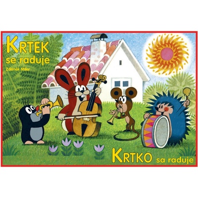 Krtek se radujeKrtko sa raduje vymaľovánka - Miler Zdeněk